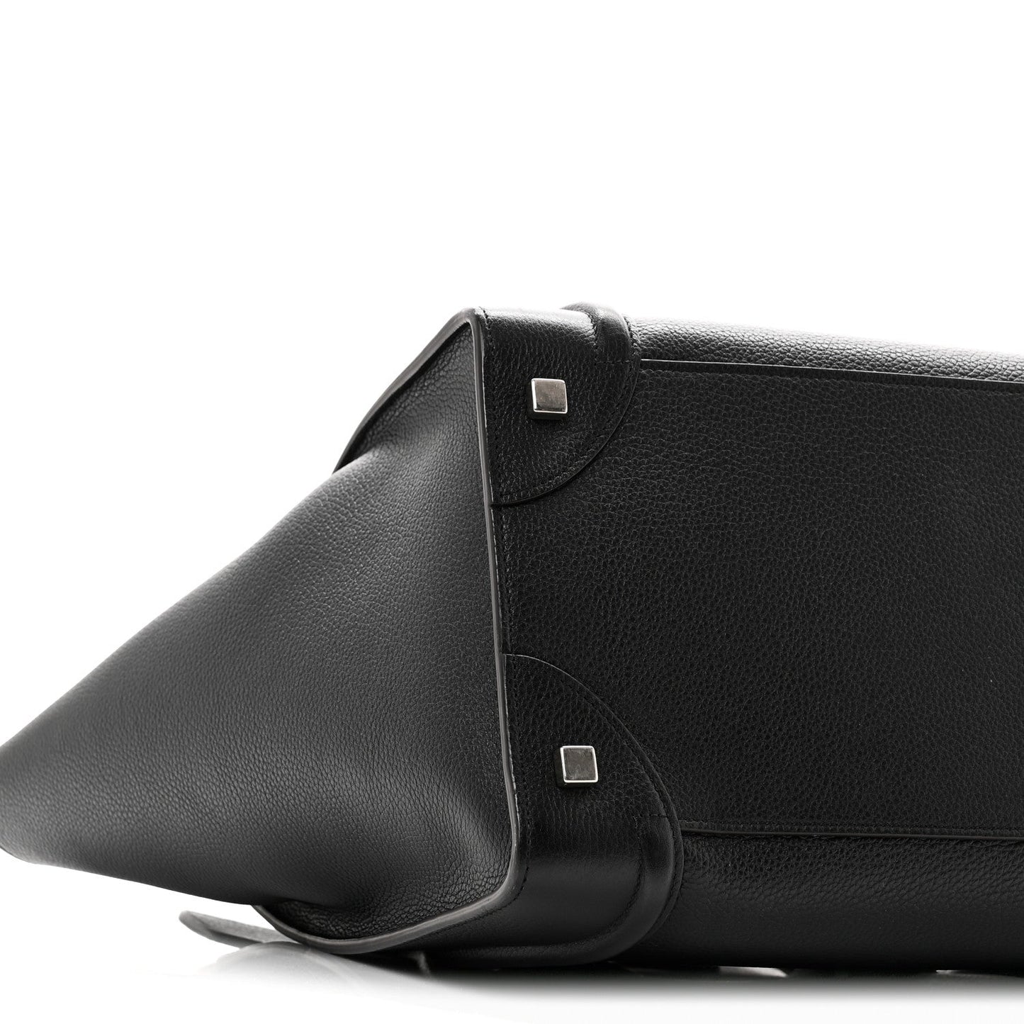 Drummed Calfskin Mini Luggage Black