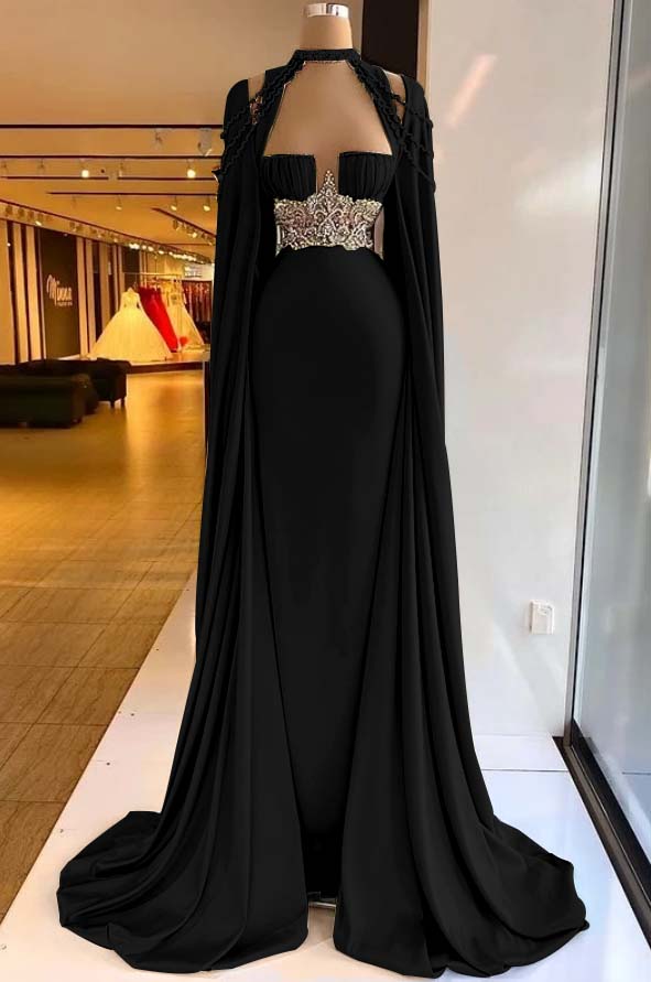 Elegant Straps Square Sage Green Mermaid Evening Dress With Beads