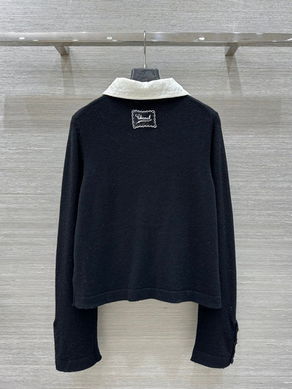 CC 25 Cardigan Black Cashmere