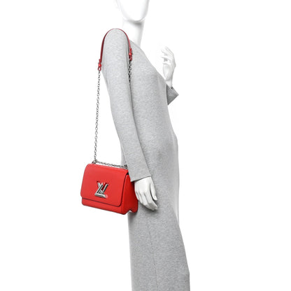 Epi Twist Shoulder Bag MM Coquelicot