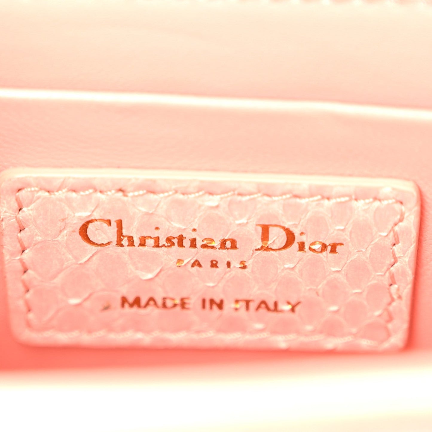 Snakeskin 30 Montaigne Box Bag Rose Clair