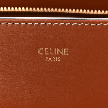 Triomphe Canvas Calfskin Cabas De France Handbag Tan