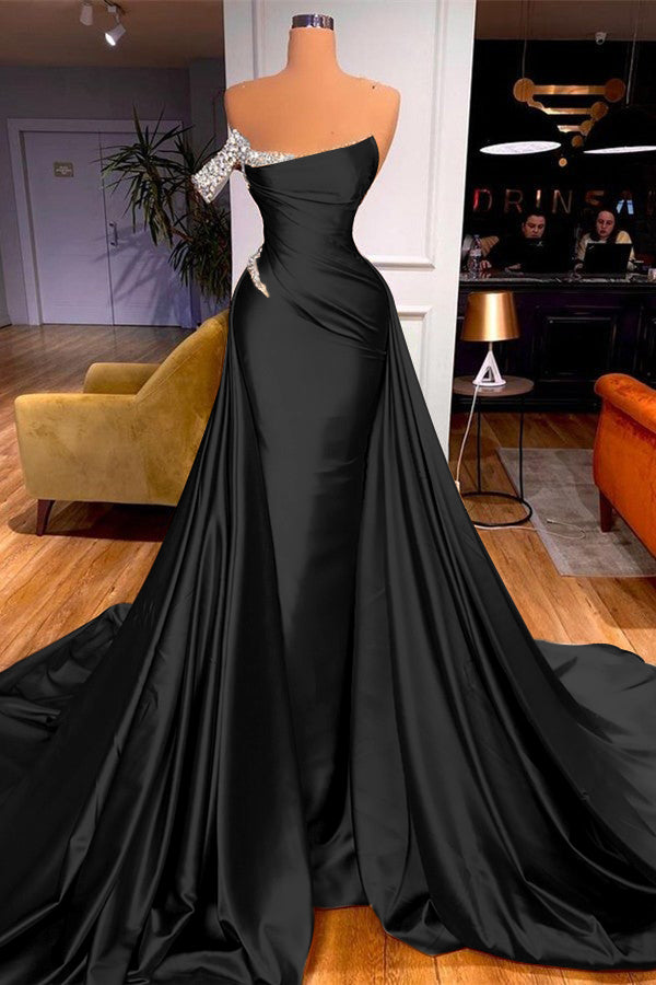 Mermaid Overskirt Prom Dress Off-the-Shoulder