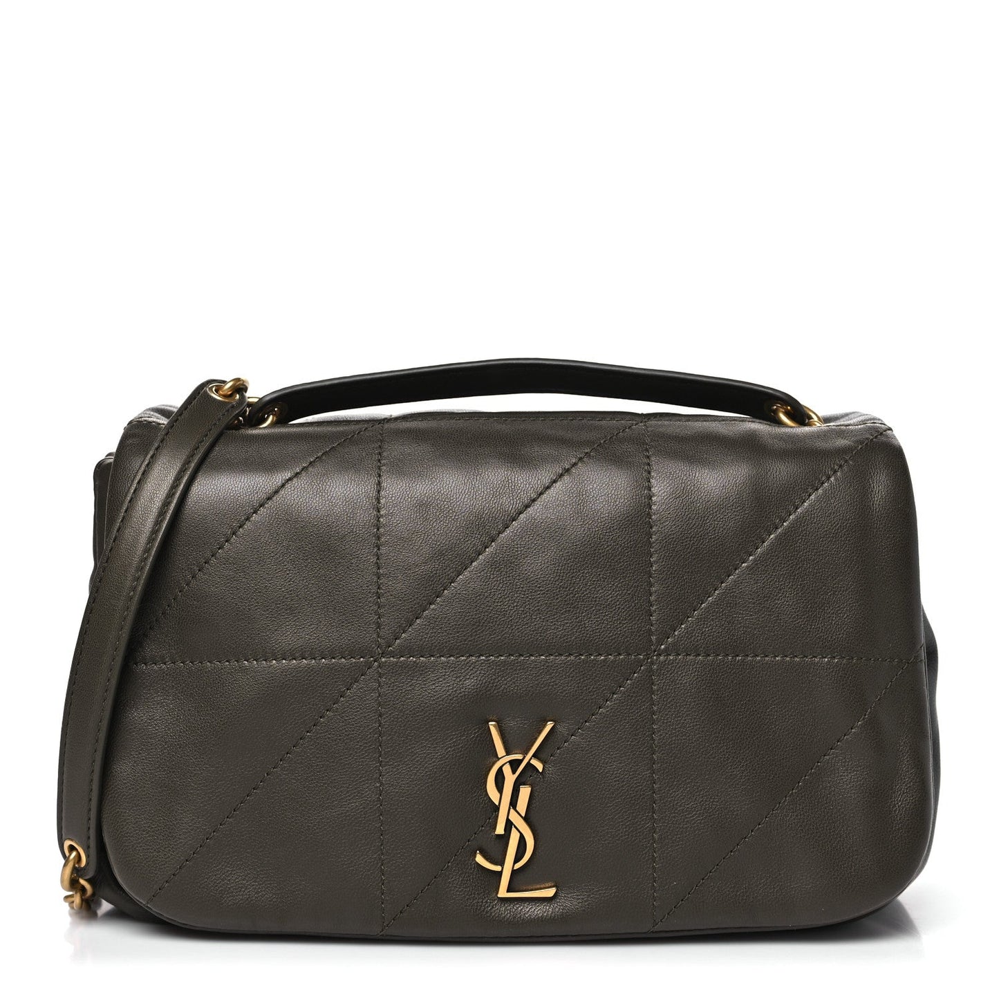 Lambskin Matelasse Monogram Small Jamie 4.3 Light Musk