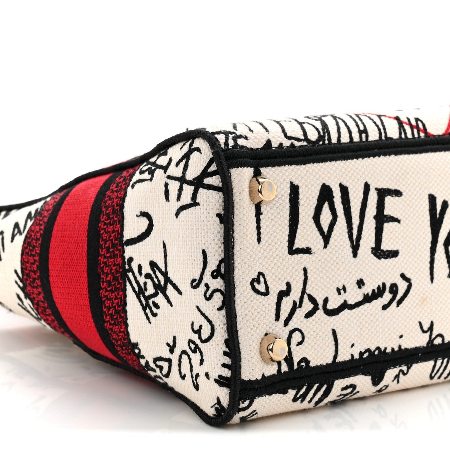 Canvas Medium DiorAmour Graffiti Lady D-Lite Latte