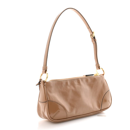 Soft Lux Calfskin Re-Edition 2002 Shoulder Bag Travertine
