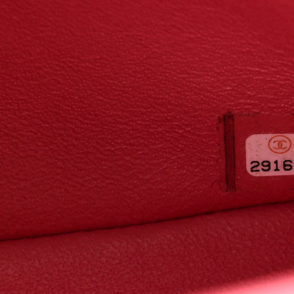Lambskin Quilted Mini Rectangular Flap Pink