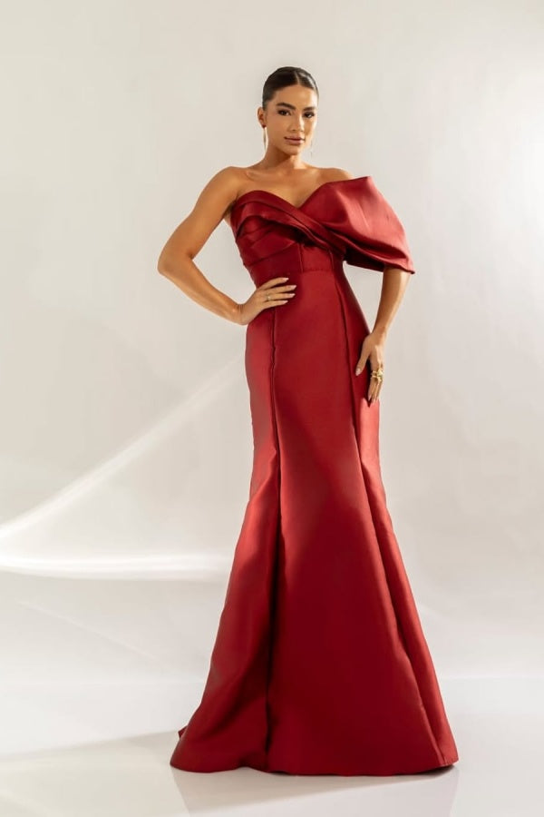 One Shoulder Long Prom Dress