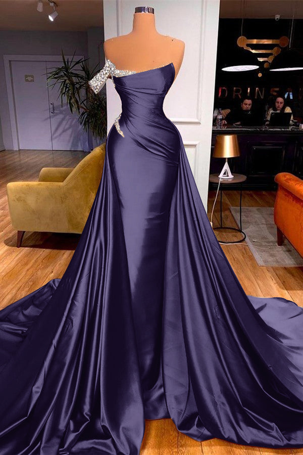 Mermaid Overskirt Prom Dress Off-the-Shoulder