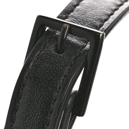 Calfskin Matelasse Monogram Monochrome Lou Camera Bag Black