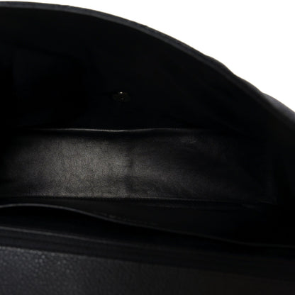 Caviar Quilted Jumbo Single Flap Black