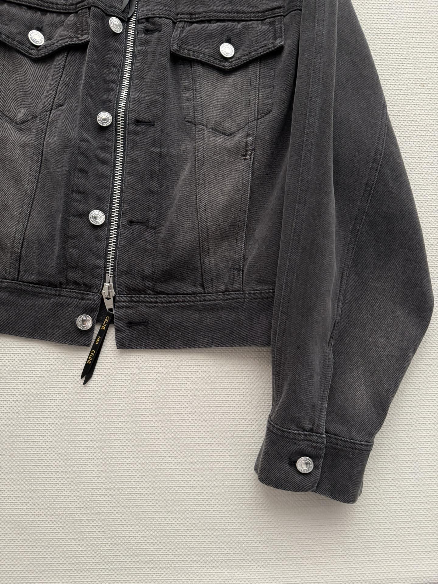 Celine 26SS Black Denim Jacket 882446