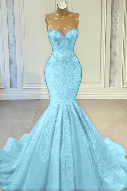 Sweetheart Red Sleeveless Mermaid Prom Dress With Beadings