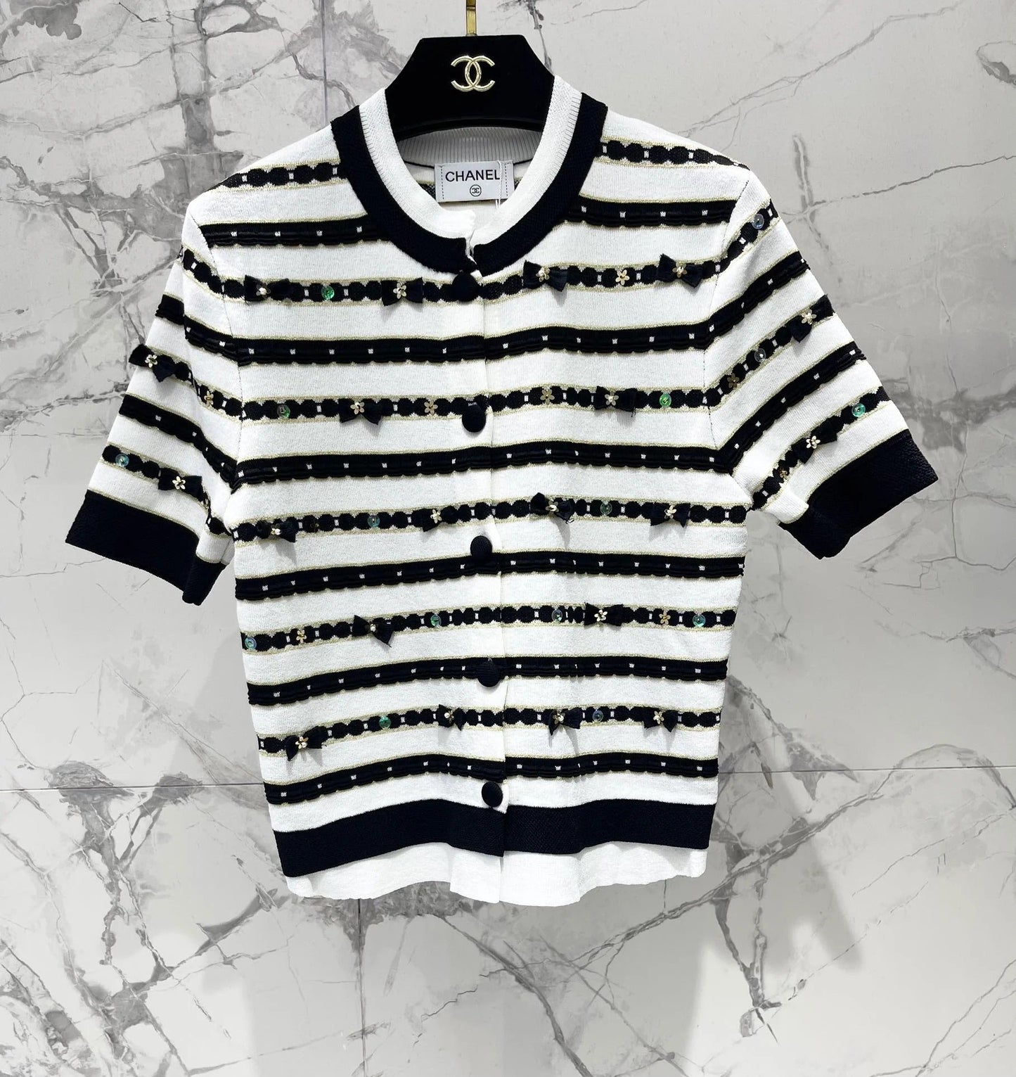 CHANEL 25S SHORT-SLEEVE CARDIGAN STYLE 106