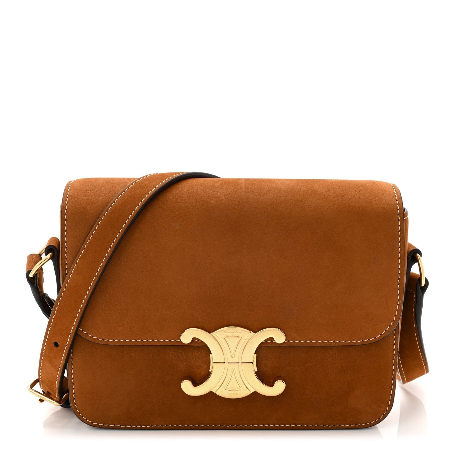 Nubuck Calfskin Teen Triomphe Camel