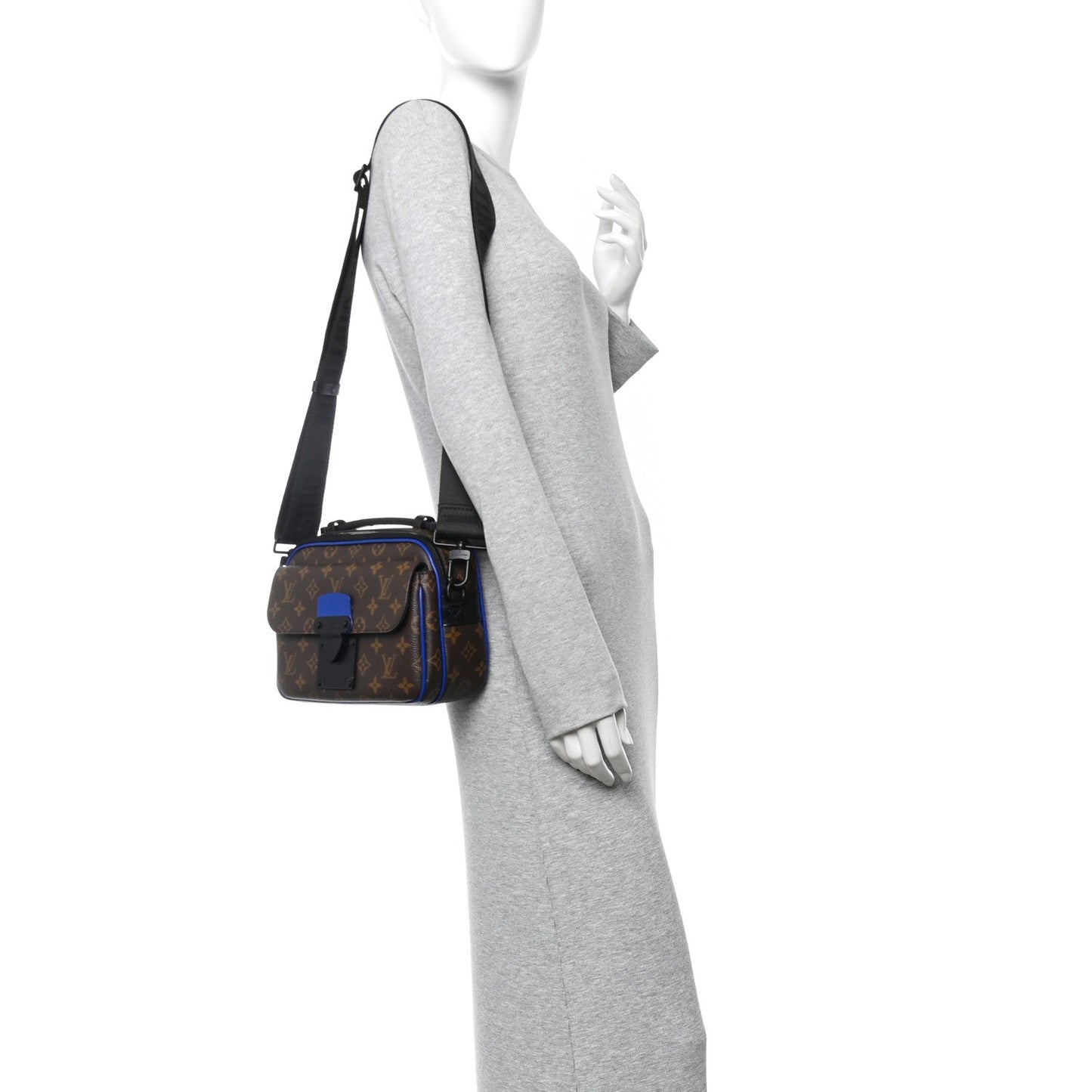 Monogram Macassar S Lock Messenger Blue