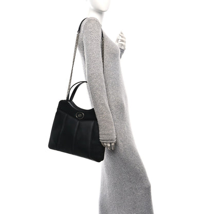 Calfskin Petite GG Medium Tote Bag Black