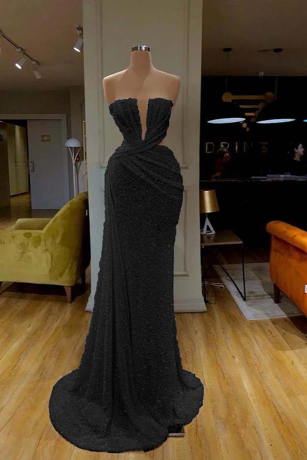 Sequins Gorgeous White Strapless Prom Dress Online
