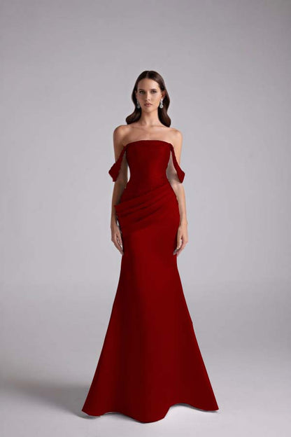 Sleeveless Sweetheart Strapless Off Shoulder A Line Long Prom Dress With Beading