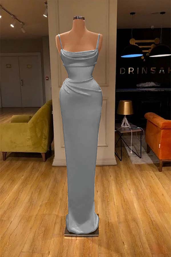 Red Spaghetti-Straps Mermaid Prom Dress