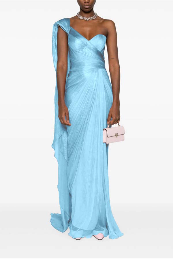 Elegant Sleeveless Strapless Tulle Sweetheart Long Prom Dress