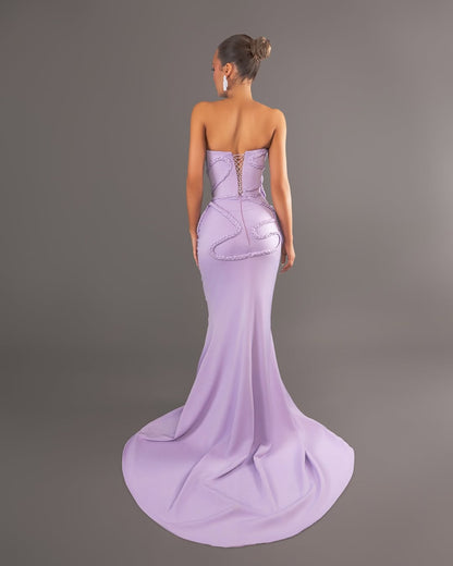 Glamorous Sleeveless Straps Mermaid Prom Dress