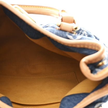 Monogram Denim Pleaty  Blue