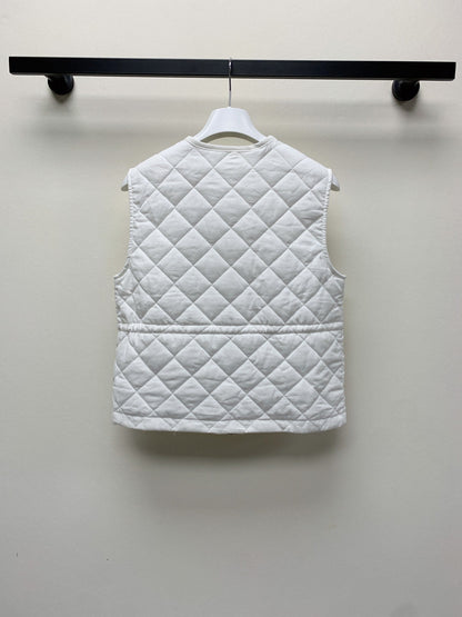 Moncler 25 Plaid Vest Polyester 281618