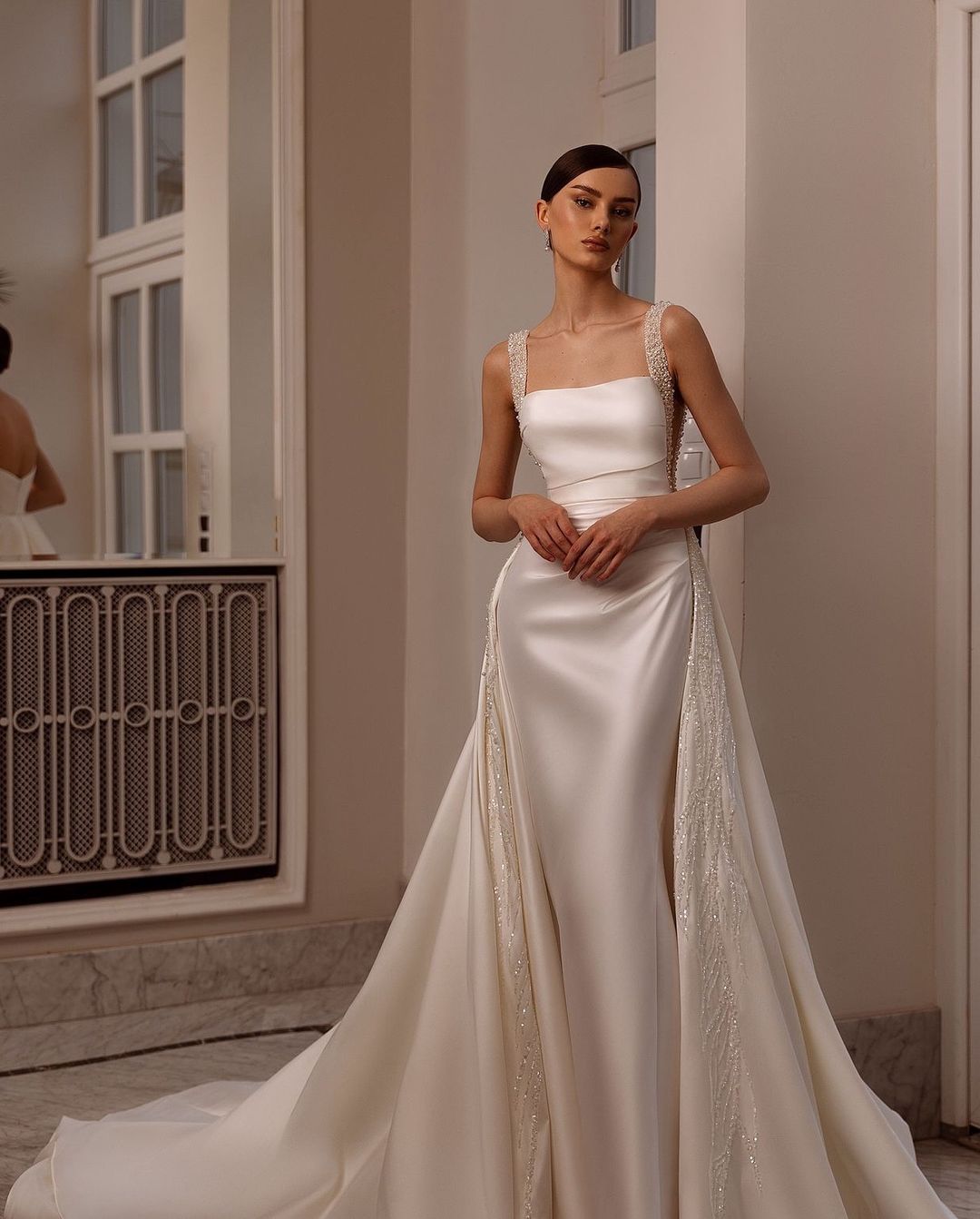 Charming White Sleeveless Prom Dress With Beading