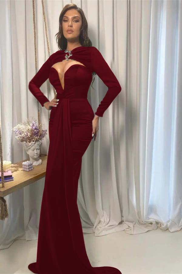 Sweetheart Mermaid Evening Dress Court With Cap Sleeves