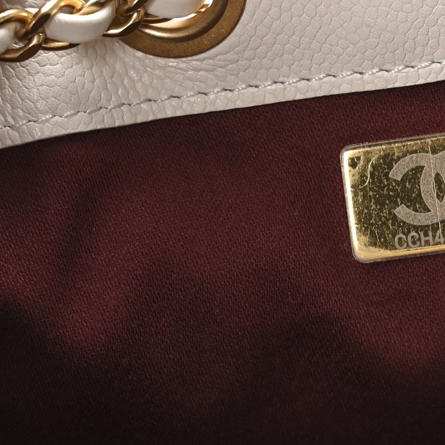 Caviar Quilted Mini Chanel 25 Handbag White