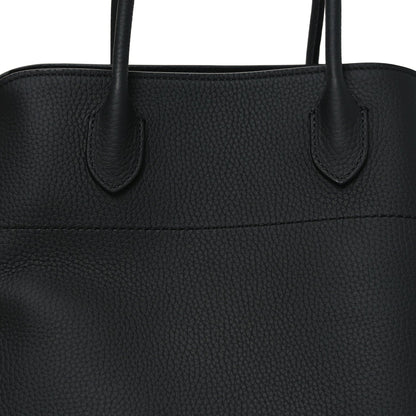 Matte Grained Calfskin Soft Margaux 15 Black