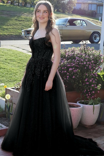 Sleeveless Spaghetti Straps Sweetheart A-Line Sequins Prom Dress