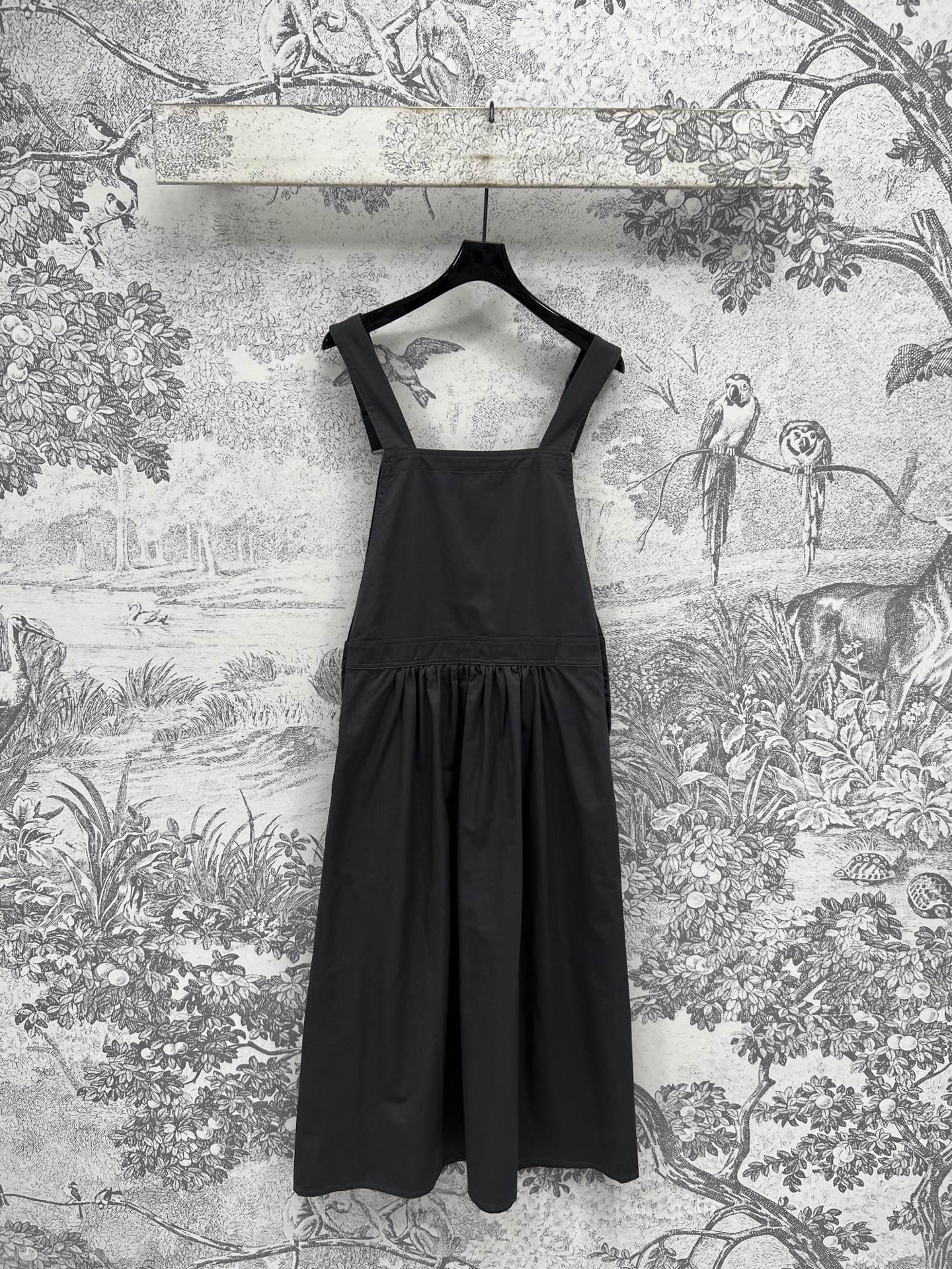 Prada 25 Suspender Dress Gray Cotton