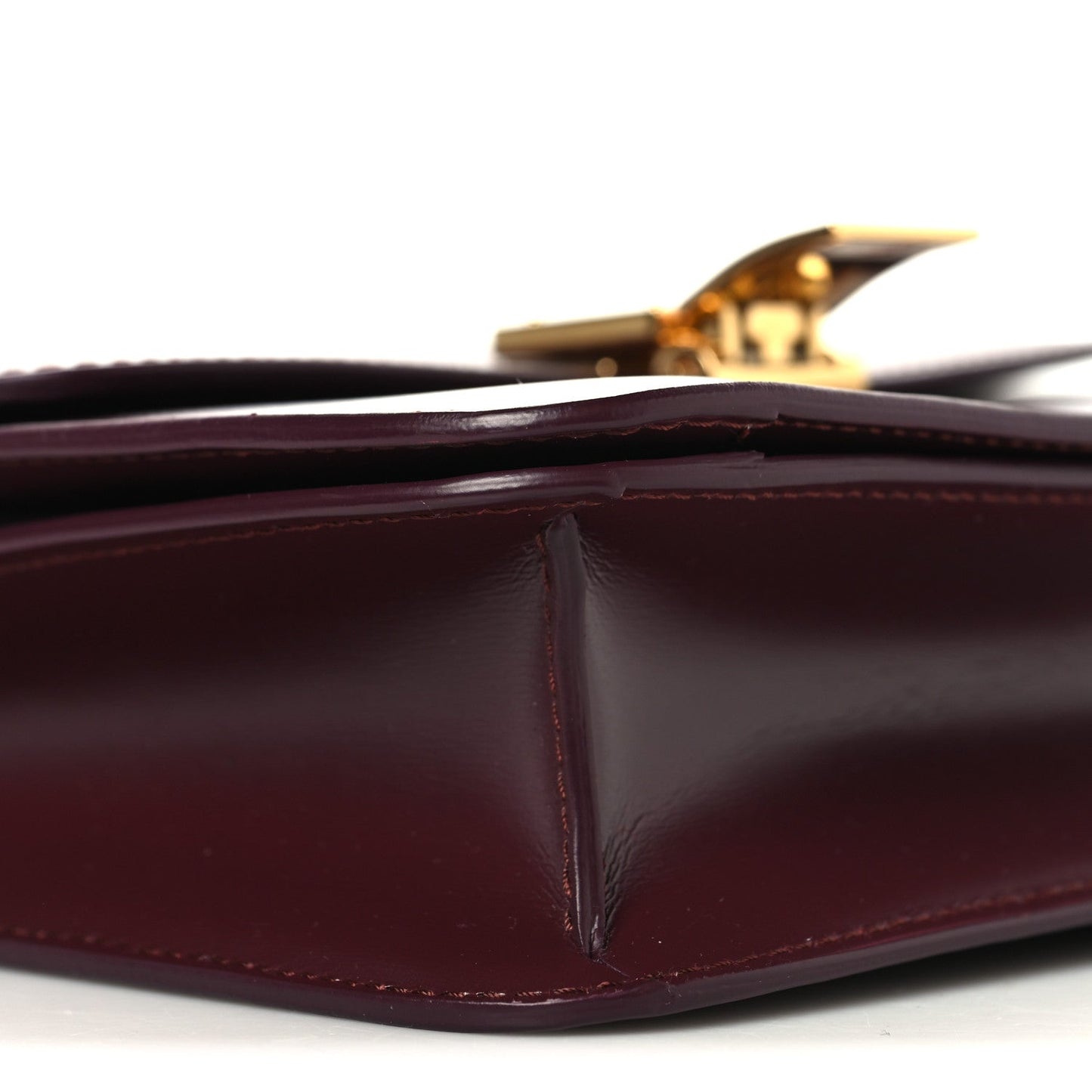 Box Calfskin Small Classic Box Flap Bag Burgundy