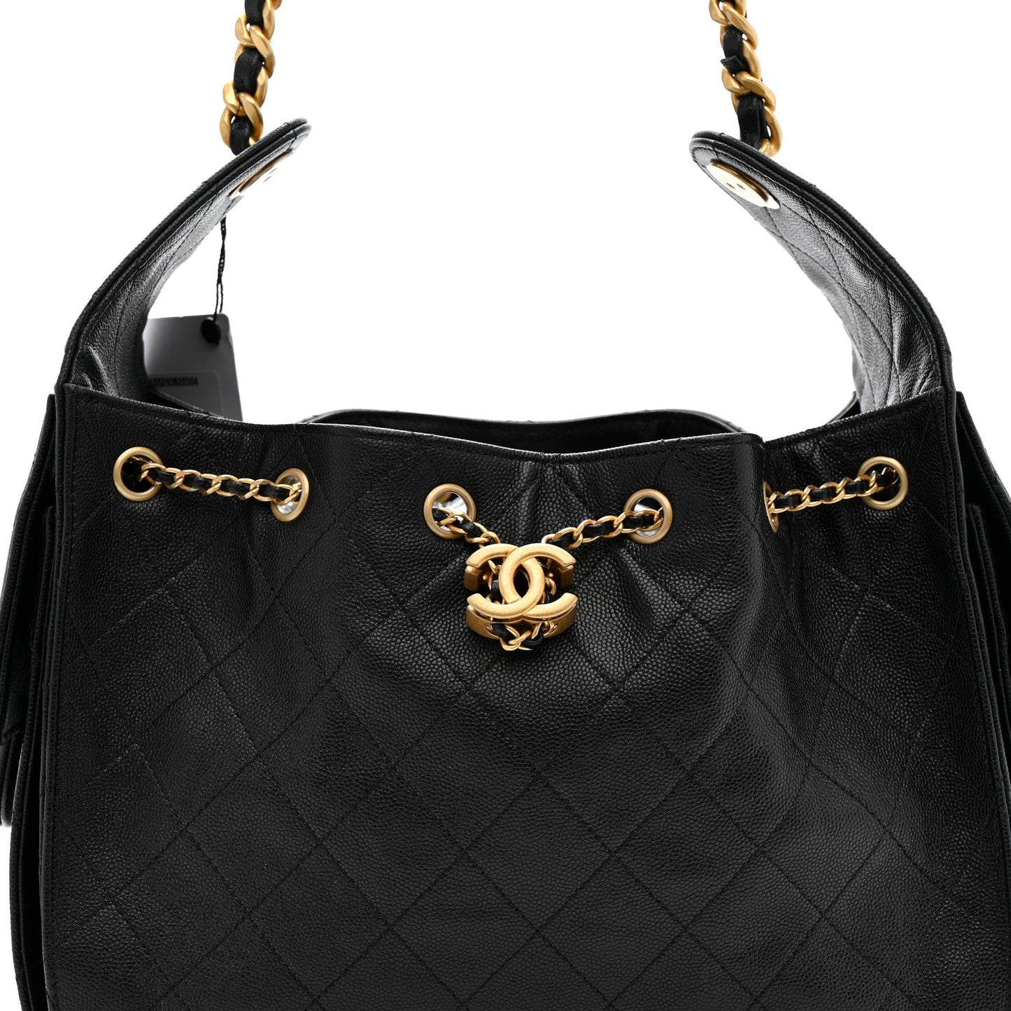 Caviar Quilted Small Chanel 25 Handbag Black
