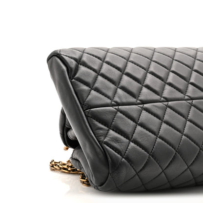 Lambskin Quilted Medium Just Mademoiselle Black
