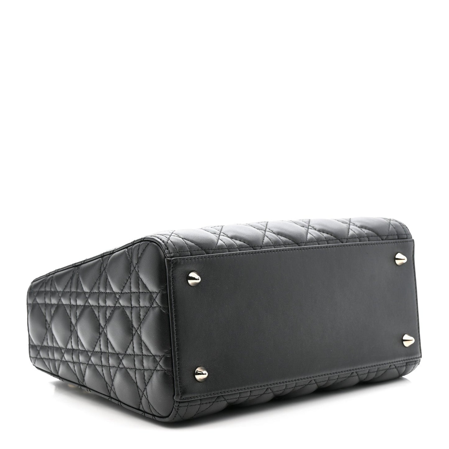 Lambskin Cannage Medium Lady Dior Black