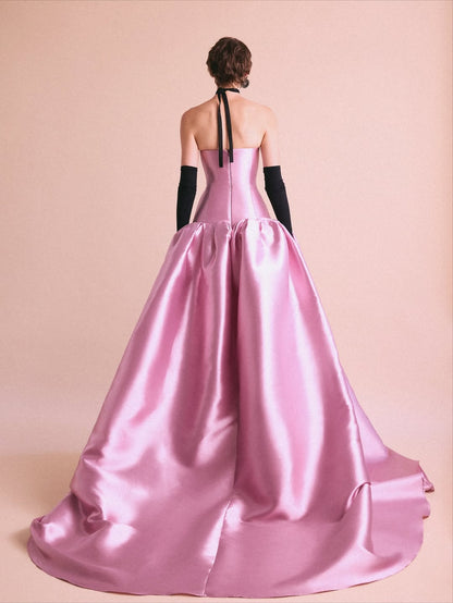 Sleeveless Sweetheart A Line Long Prom Dress With Gloves