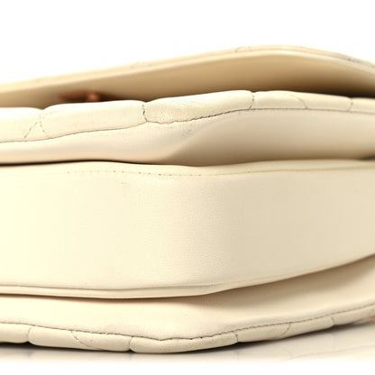 Lambskin Quilted Small Trendy CC Dual Handle Flap Bag White