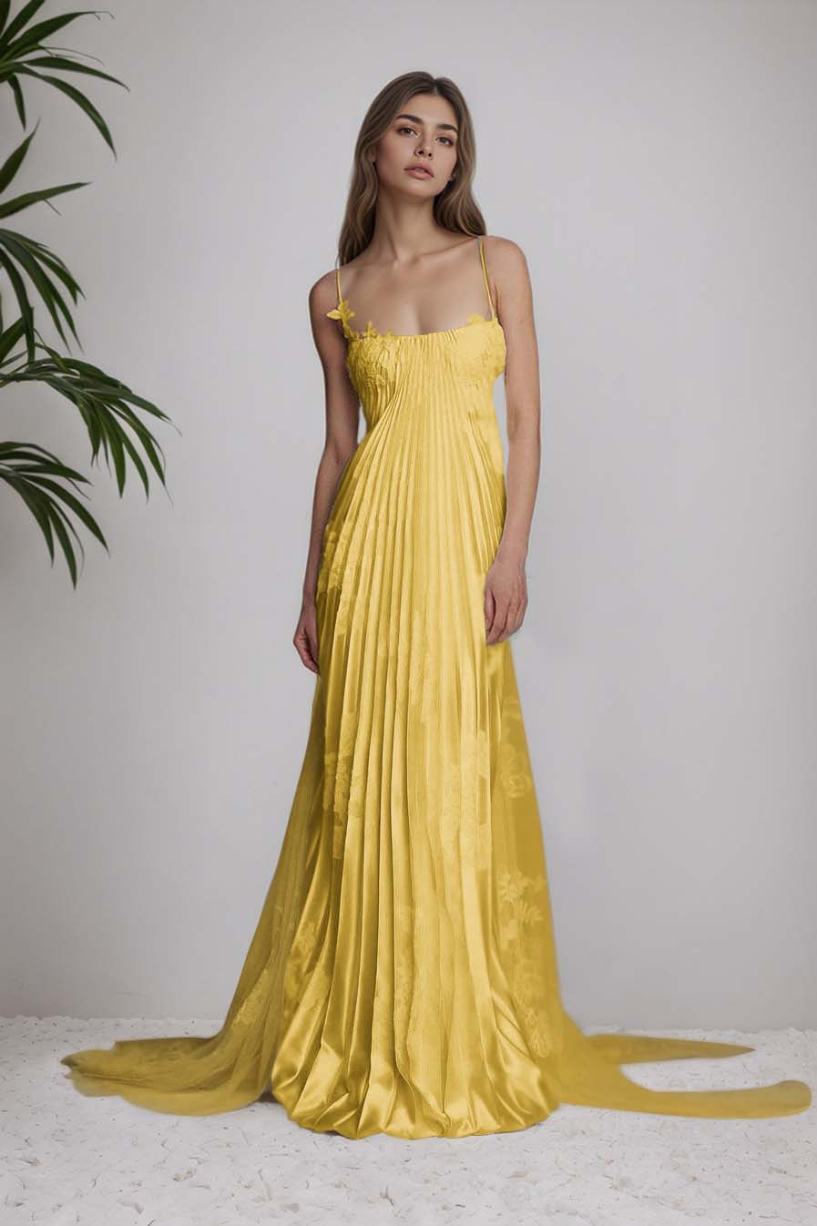 Fashion Chic Spaghetti Straps Prom Dress