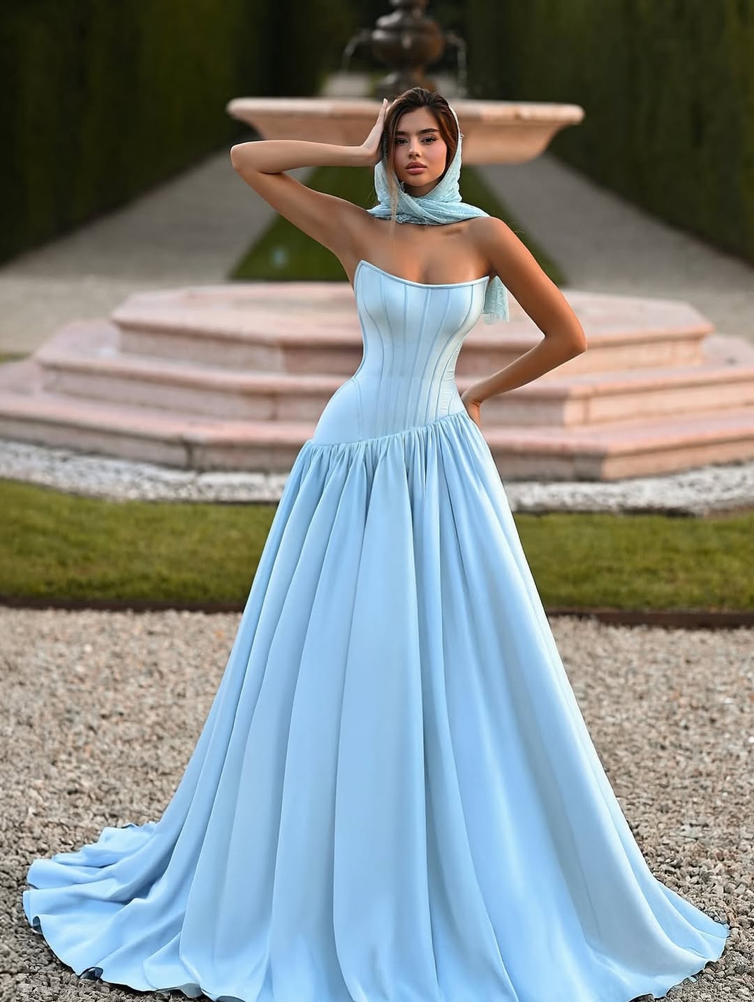 Chic Strapless Sleeveless A-Line Prom Dress With Pleated