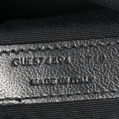 Calfskin Matelasse Monogram Monochrome Lou Camera Bag Black
