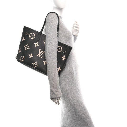 Empreinte Monogram Giant Neverfull MM Black Beige