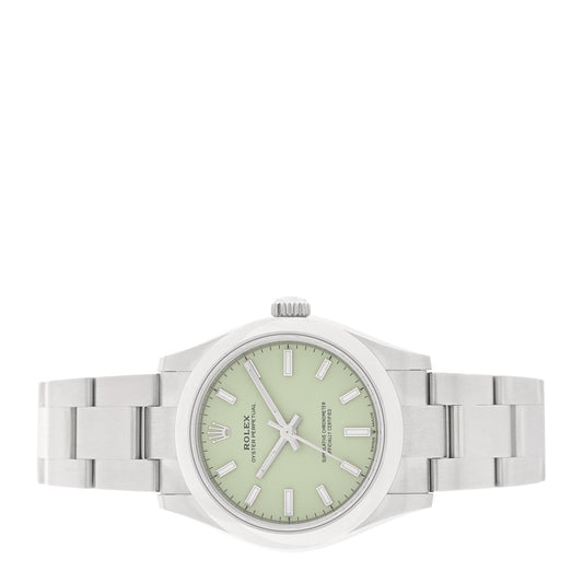 Stainless Steel 31mm Oyster Perpetual Watch Pistachio 277200