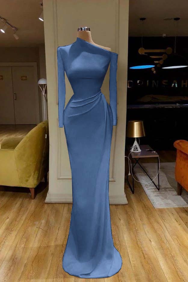 Mermaid Long Sleeves Prom Dress