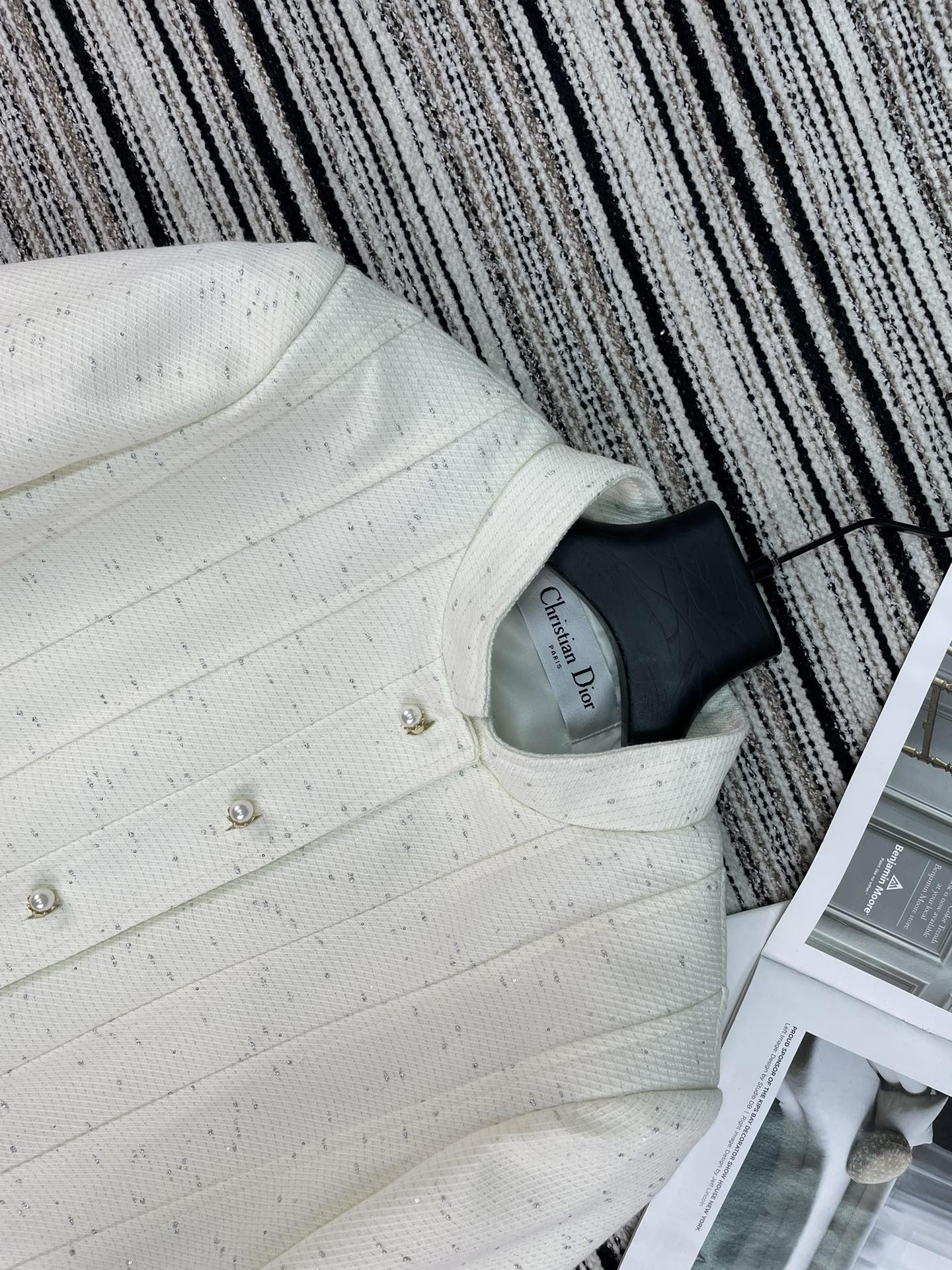 CD 26 White Cotton Jacket 112627