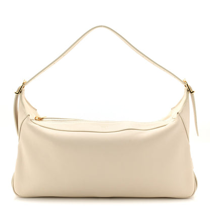 Supple Calfskin Medium Romy Shoulder Bag Rice