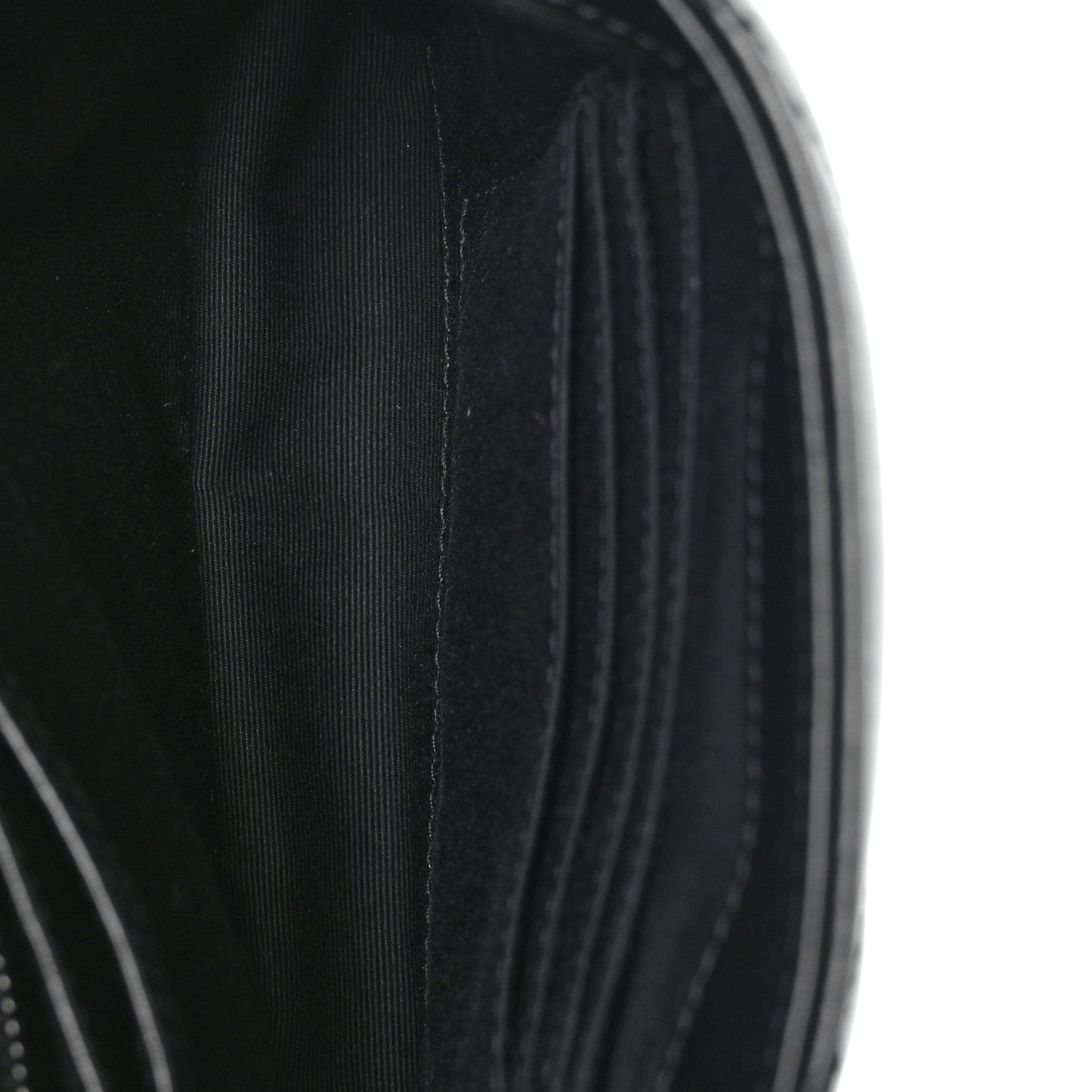 Calfskin Y Quilted Monogram Monochrome Toy Loulou Crossbody Bag Black