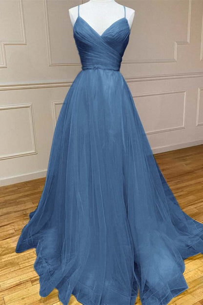 Amazing Yellow Spaghetti-Straps Prom Dress String Back